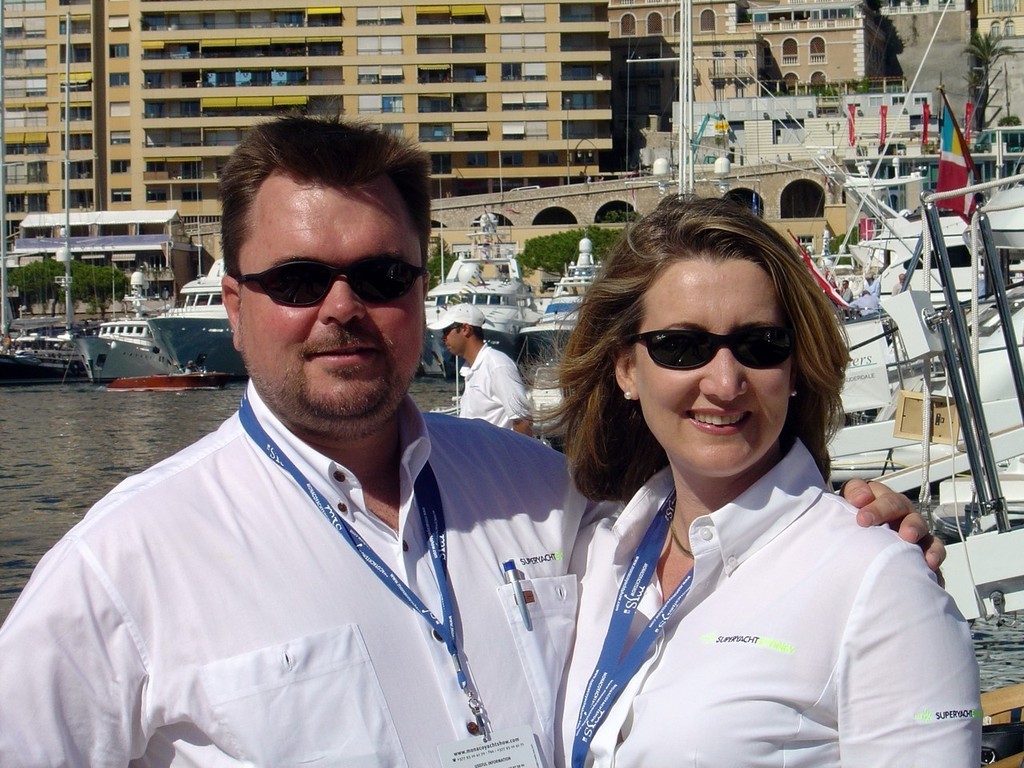 Capt Richard Morris and wife, Donna - stalwarts of the superyacht industry. © MIAA